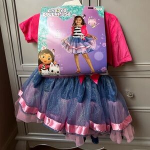 Gabby's Dollhouse Pink and Blue Tutu Dress